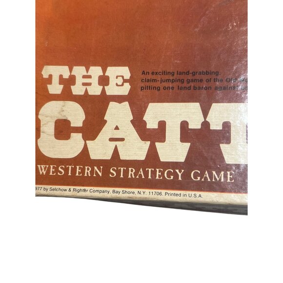 Vintage The Cattlemen Western Strategy Board Game Selchow & Righter Estate 1977 - Picture 2 of 6